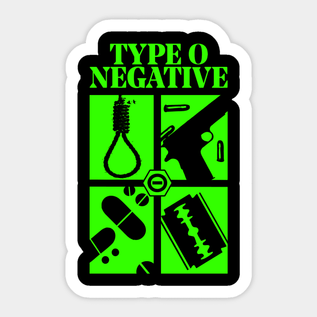 O Negative Sticker by Guitar Speak Podcast